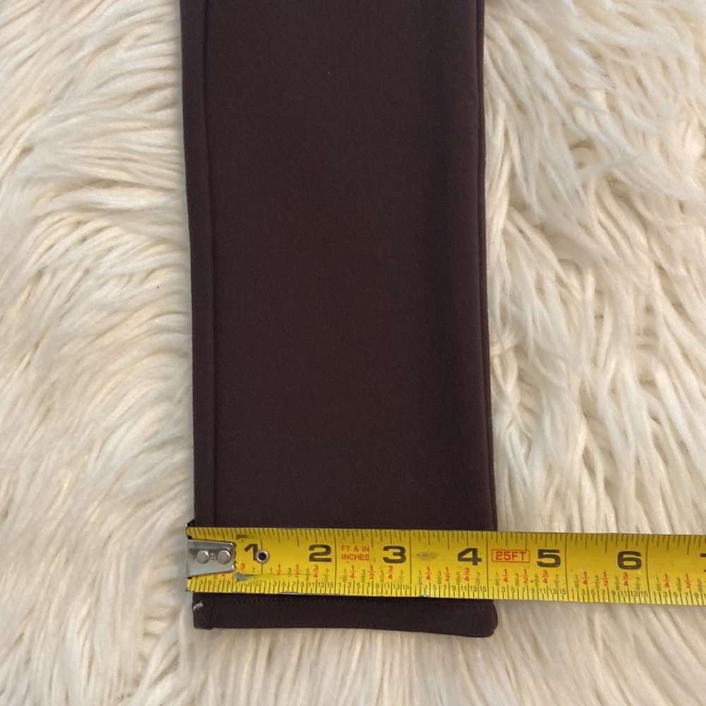 Peck & Peck Ultimate Knit Slim Pant size 4 color brown brand new inseam 28” - Picture 7 of 8